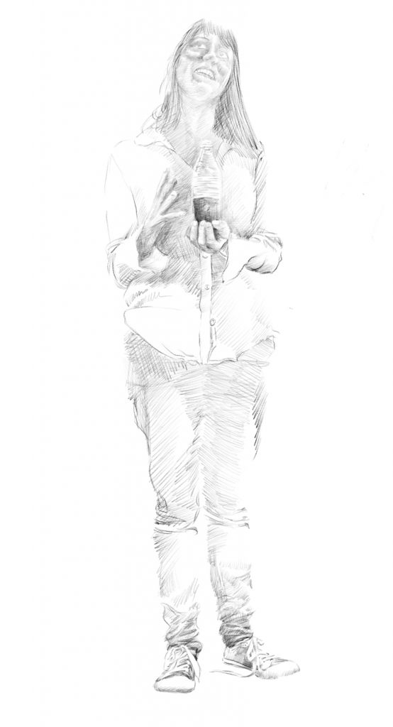 Caterine Bray C4 - the first drawing in a white space (Leicester Fine Art)