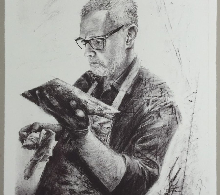 Print of a Printmaker Professor Andrew Kulman Esq